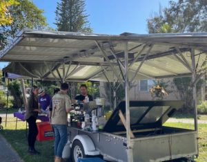 solar powered coffee trailer