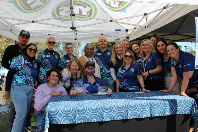 YFS CEO Cath Bartolo with YFS team at NAIDOC event