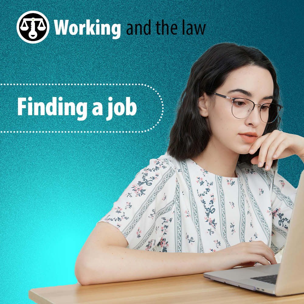 Graphic: Working and the Law - Finding a Job