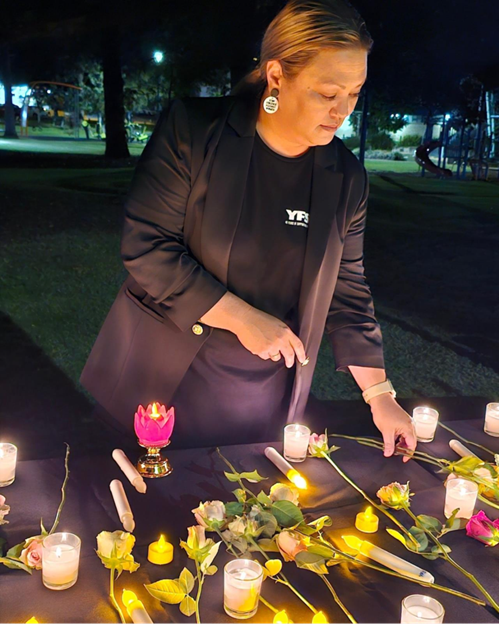 Candlelight Vigil in observance of National Domestic Violence Remembrance Day, May 2025
